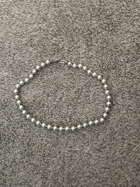 Grey Faux pearl necklace